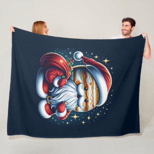 Cobertor De Velo Júpiter Jolly Velho Papai Noel Astronomia