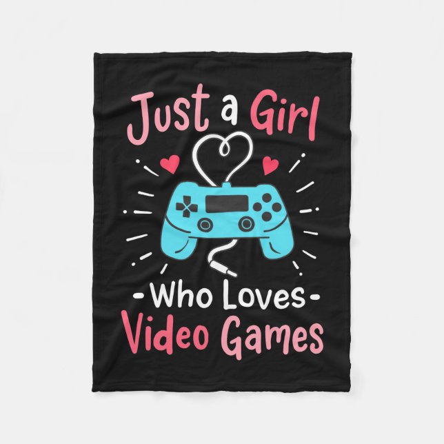 Cobertor De Velo Just A Girl Who Loves Video Games (Frente)