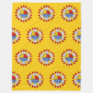 Cobertor De Velo KACHINA Nativa Americana - TAWA Sun Mask 1