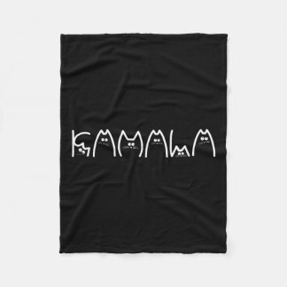 Cobertor De Velo Kamala Cat Typografia Alfabet Cute Engraçado Dizen