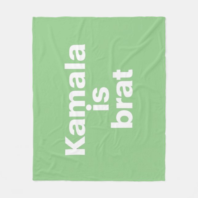 Cobertor De Velo Kamala É Brat (Frente)