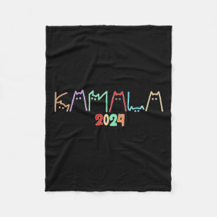 Cobertor De Velo Kamala Harris Cat Que Lança Gatos Engraçados Para 