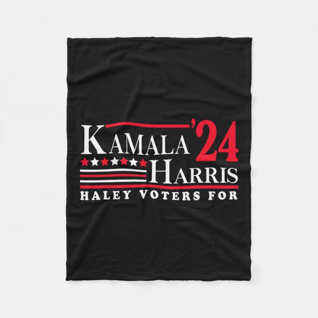 Cobertor De Velo Kamala Harris Haley Eleitores Para (Frente)