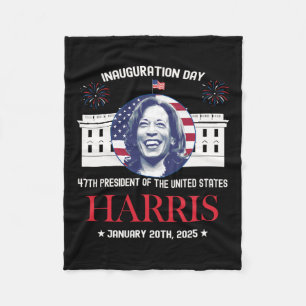 Cobertor De Velo Kamala Harris Inauguration Day 2025 Madam 47th Pre