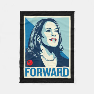 Cobertor De Velo Kamala Harris para frente