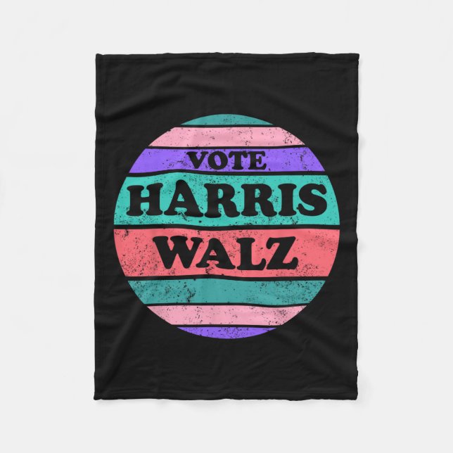 Cobertor De Velo Kamala Harris Tim WAlzheimer Presidente 2024  (Frente)