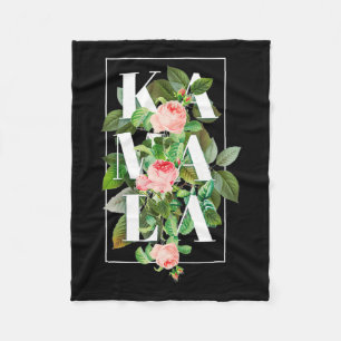 Cobertor De Velo Kamala Harris Vintage Floral Feminina Primeira Mul