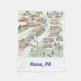 Cobertor De Velo Kane, PA Fleece Blanket
