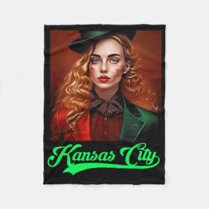 Cobertor De Velo Kansas City Irish Parade Green Beer Barbecue Tailg
