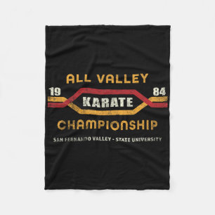 Cobertor De Velo Karate All Valley 1984 Mens Mulheres Crianças Engr