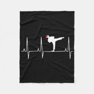 Cobertor De Velo Karate Heart Beat Christmas Pajama Martial Arts Mm