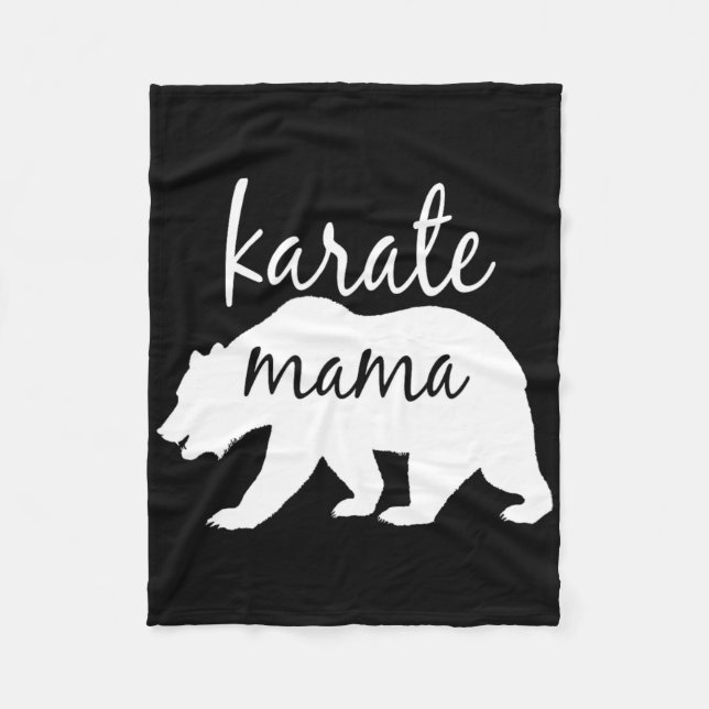 Cobertor De Velo Karate Mãe T Mostra Presente Perfeito Para As Mulh (Frente)