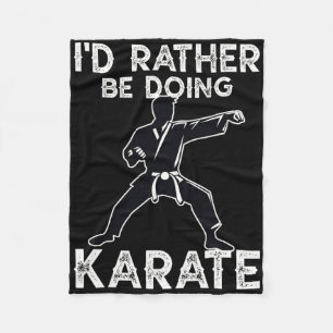 Cobertor De Velo Karate Martial Arts Treinando Gráfico de Karate En