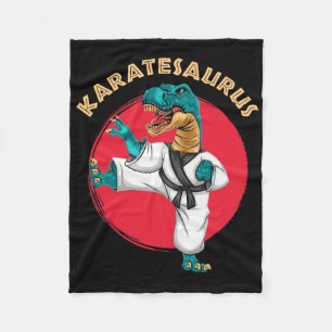Cobertor De Velo Karatesaurus Karatê Divertido Dinossauro