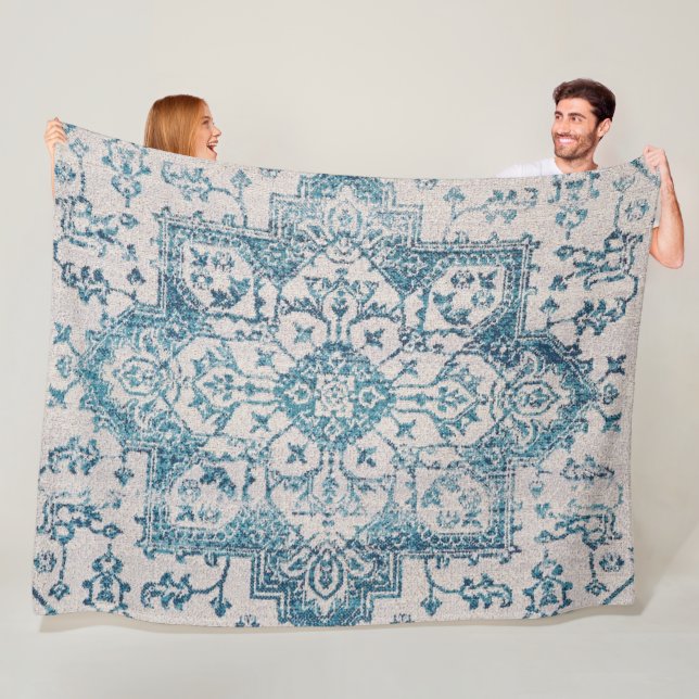 Cobertor De Velo Kashan Poshti Impressão do Rug Persa Central (In Situ)