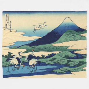 Cobertor De Velo Katsushika Hokusai - Umegawa na província de Sagam