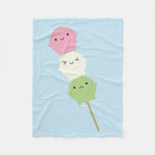 Cobertor De Velo Kawaii Mochi Dango