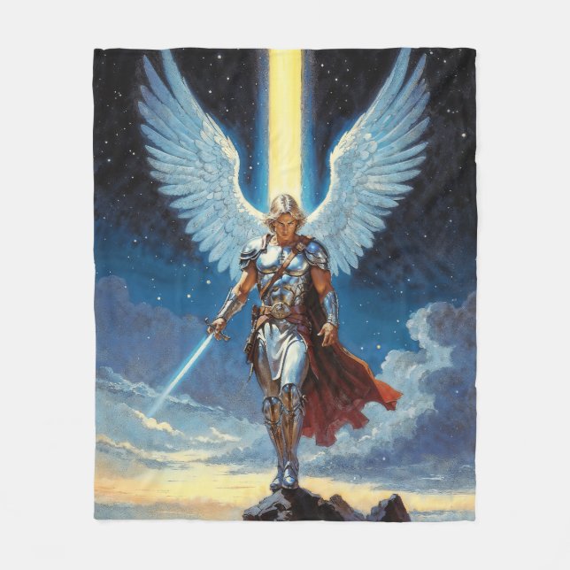 Cobertor De Velo Keeper of the Celestial Gate Archangel Michael (Frente)