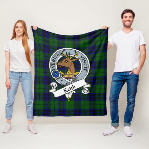 Cobertor De Velo Keith Modern Clan Crachá Tartan Xadrez