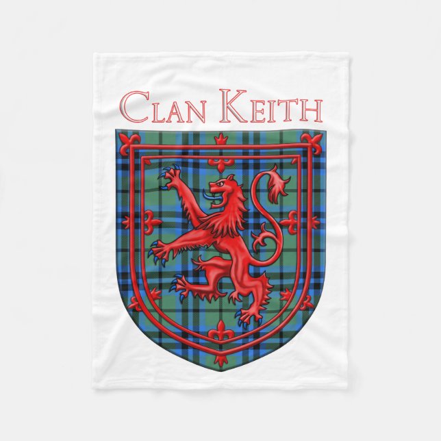 Cobertor De Velo Keith Tartan Scottish Plaid Lion Rampant (Frente)