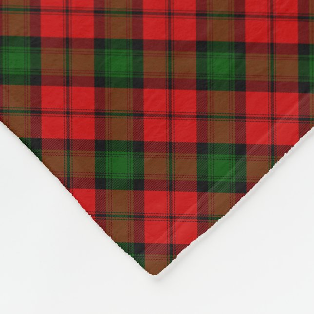 Cobertor De Velo Kerr tartan green xadrez vermelha (Quina)