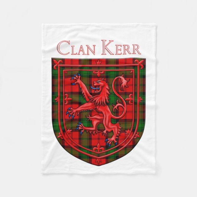 Cobertor De Velo Kerr Tartan Scottish Xadrez Lion Rampant (Frente)