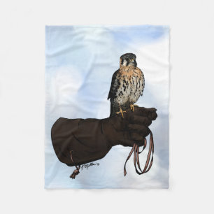 Cobertor De Velo Kestrel sobre a Ilustração de Luvas