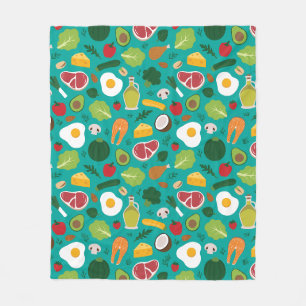 Cobertor De Velo Keto Fleece Blanket
