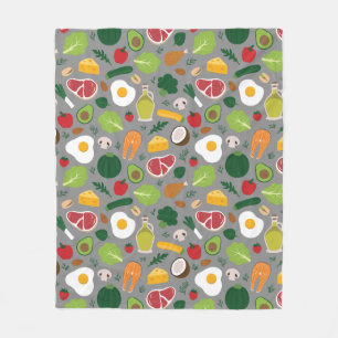 Cobertor De Velo Keto Fleece Blanket