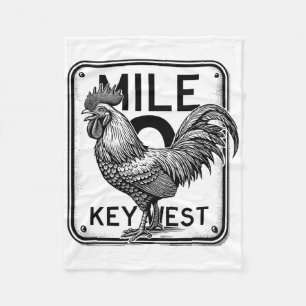 Cobertor De Velo Key West Flórida Frango Retro Milha 0 Galo Milha