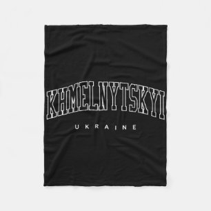 Cobertor De Velo Khmelnytskyi Ucrânia Estilo Atlético Universitário