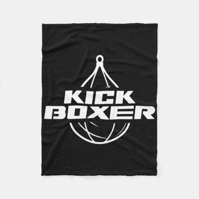 Cobertor De Velo Kickboxer Kick Boxing Artes Marciais Kickboxing Ch (Frente)