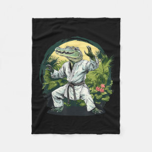 Cobertor De Velo Kickboxing Crocodile Taekwondo Karate MMA Engraçad