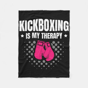 Cobertor De Velo Kickboxing É Minha Terapia Artes Marciais Para Um