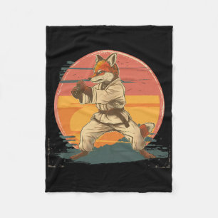 Cobertor De Velo Kickboxing Fox Artes Marciais Caratê Jiu-jitsu Mma