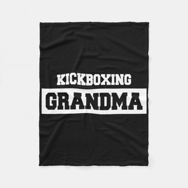 Cobertor De Velo Kickboxing Grandma - Kickboxer  (Frente)