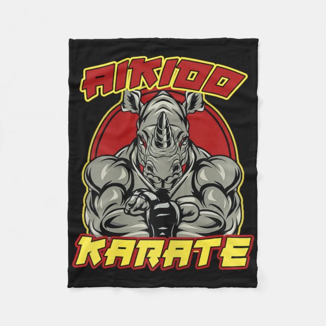 Cobertor De Velo Kickboxing Grandpa Martial Arts  (Frente)
