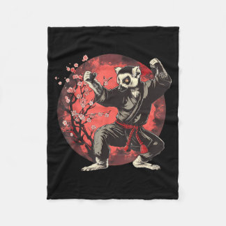 Cobertor De Velo Kickboxing Lêmure Artes Marciais Caratê Jiu-Jitsu 
