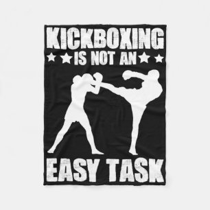 Cobertor De Velo Kickboxing Não é uma Tarefa Fácil Boxe Artes Marci