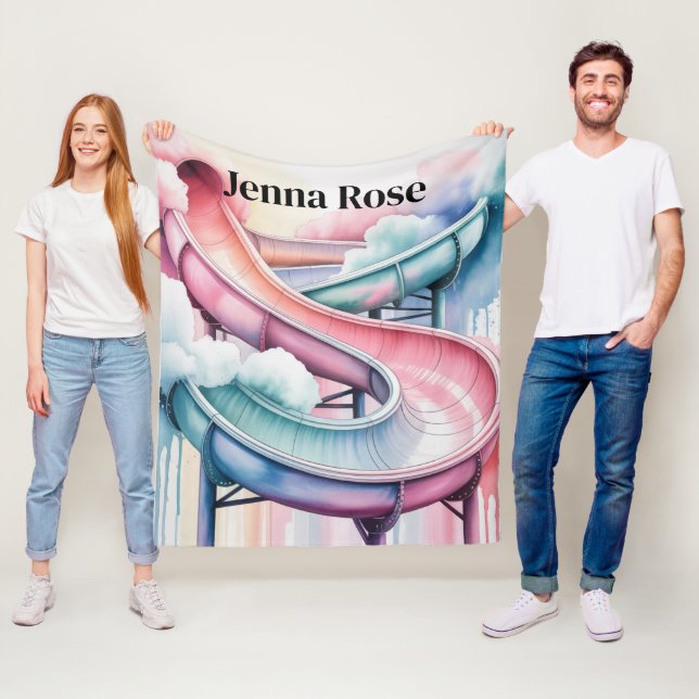 Cobertor De Velo Kids’ Birthday Waterslide Party Gift (In Situ)