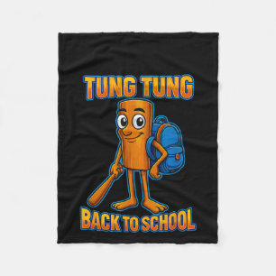 Cobertor De Velo Kids Memg Tung Sahur Italiano Brainrot De Volta Pa