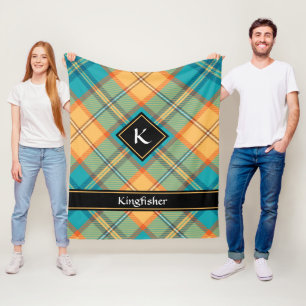 Cobertor De Velo Kingfisher Tartan Fleece Blanket