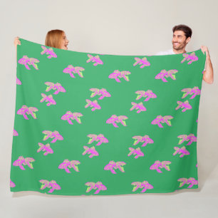 Cobertor De Velo Kingyo Goldfish Pink