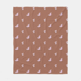 Cobertor De Velo KiniArt Bath Pigs Fleece Blanket