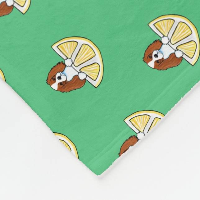 Cobertor De Velo KiniArt Cavalier Life Lemons Fleece Blanket (Quina)