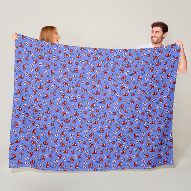 Cobertor De Velo KiniArt Cherry Blossom Fleece Blanket (In Situ)