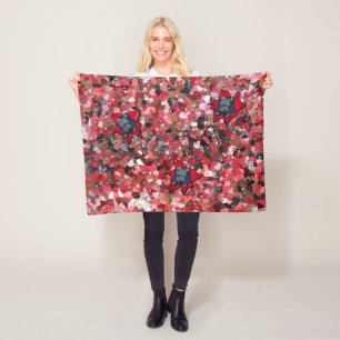 Cobertor De Velo KiniArt Scottie Red Abstrato