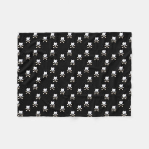 Cobertor De Velo KiniArt Torrid Westie Crossbones Fleece Blanket