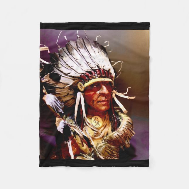 Cobertor De Velo "Kiowa Chief" arte original (Frente)