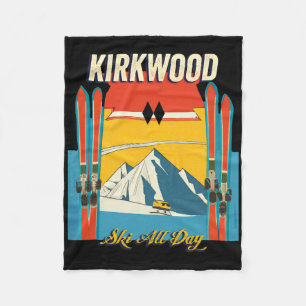 Cobertor De Velo Kirkwood California Ski o dia todo - Rua retrô Vin